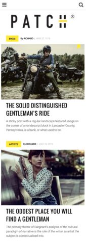 Mobile Responsive View for Patch Lite a free minimalistic WordPress blog theme