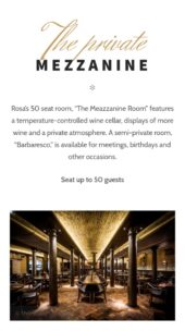 Mobile View for Rosa a free restaurant WordPress theme