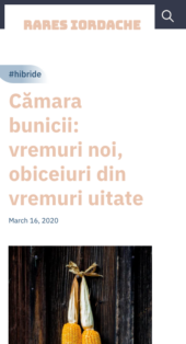 Rares Iordache - Noto WordPress Theme for Writers Mobile View
