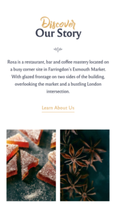 Mobile View for Rosa 2 the best selling restaurant WordPress theme